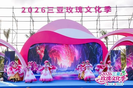 2026三亚玫瑰文化季盛大开幕 千亩玫园竞绽放,满城浪漫启新