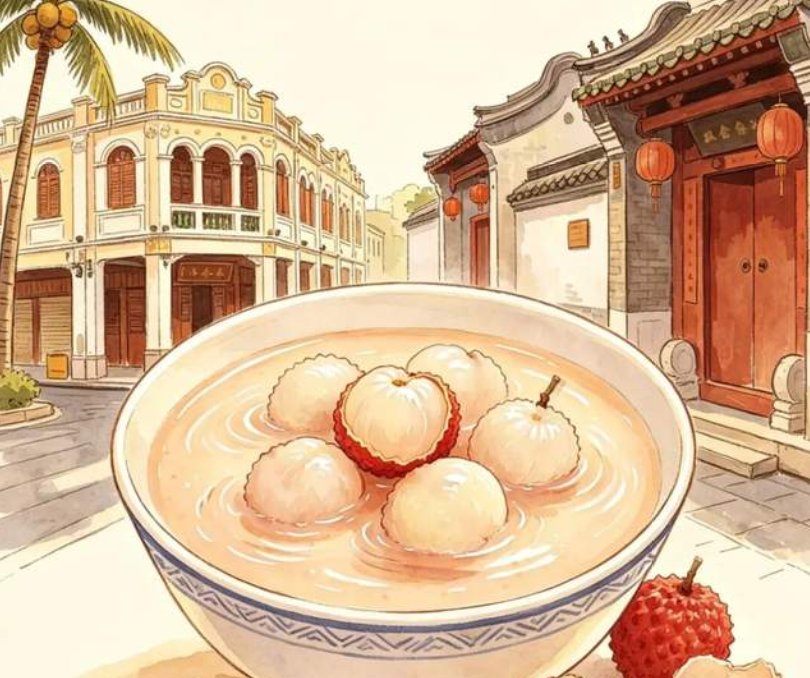 海口×北京豆汁泡荔枝，这搭配有点意思→