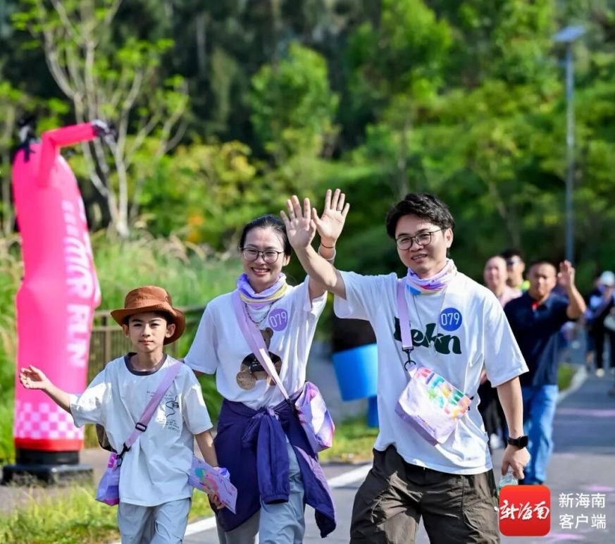 4.2公里“最美彩虹路”燃爆大溪岭 陵水这场职工健步大会刷屏